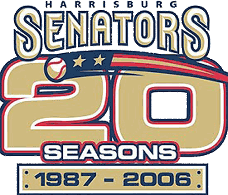 Harrisburg Senators 2006 Anniversary Logo iron on paper